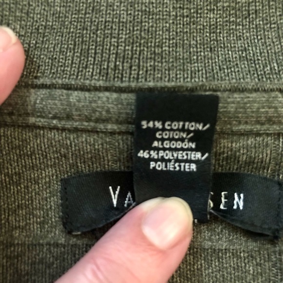 VanHeusen Big & Tall Olive Deep Lichen Jaspe Polo - Size 3XLT - Picture 6 of 10